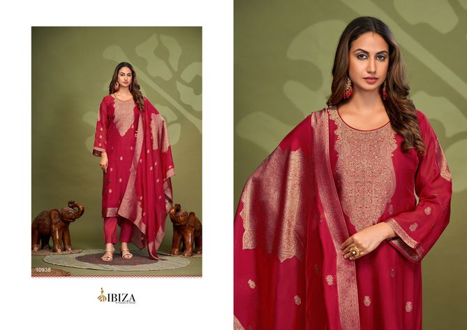 Shazain By Ibiza Handwork Banglory Silk Salwar Kameez Wholesale Market In Surat